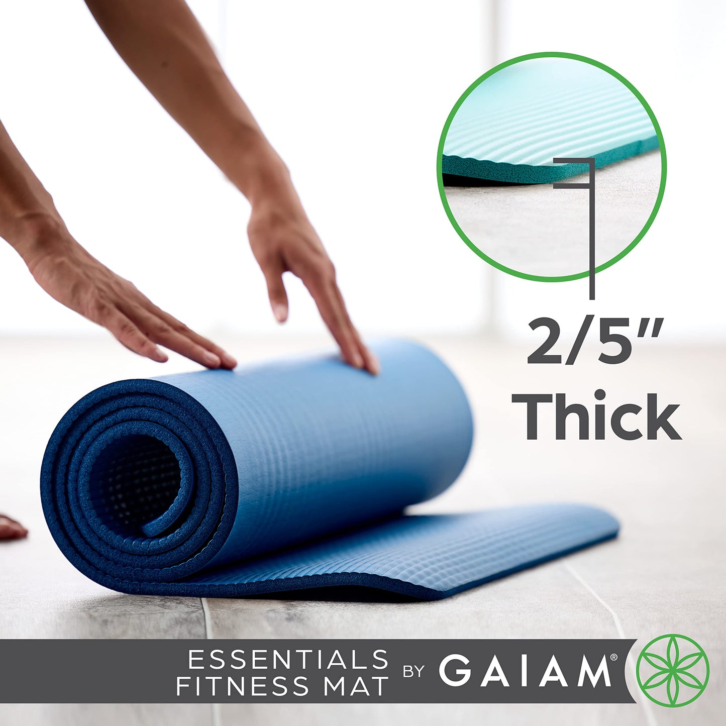 Gaiam Essentials Thick Yoga Mat Fitness