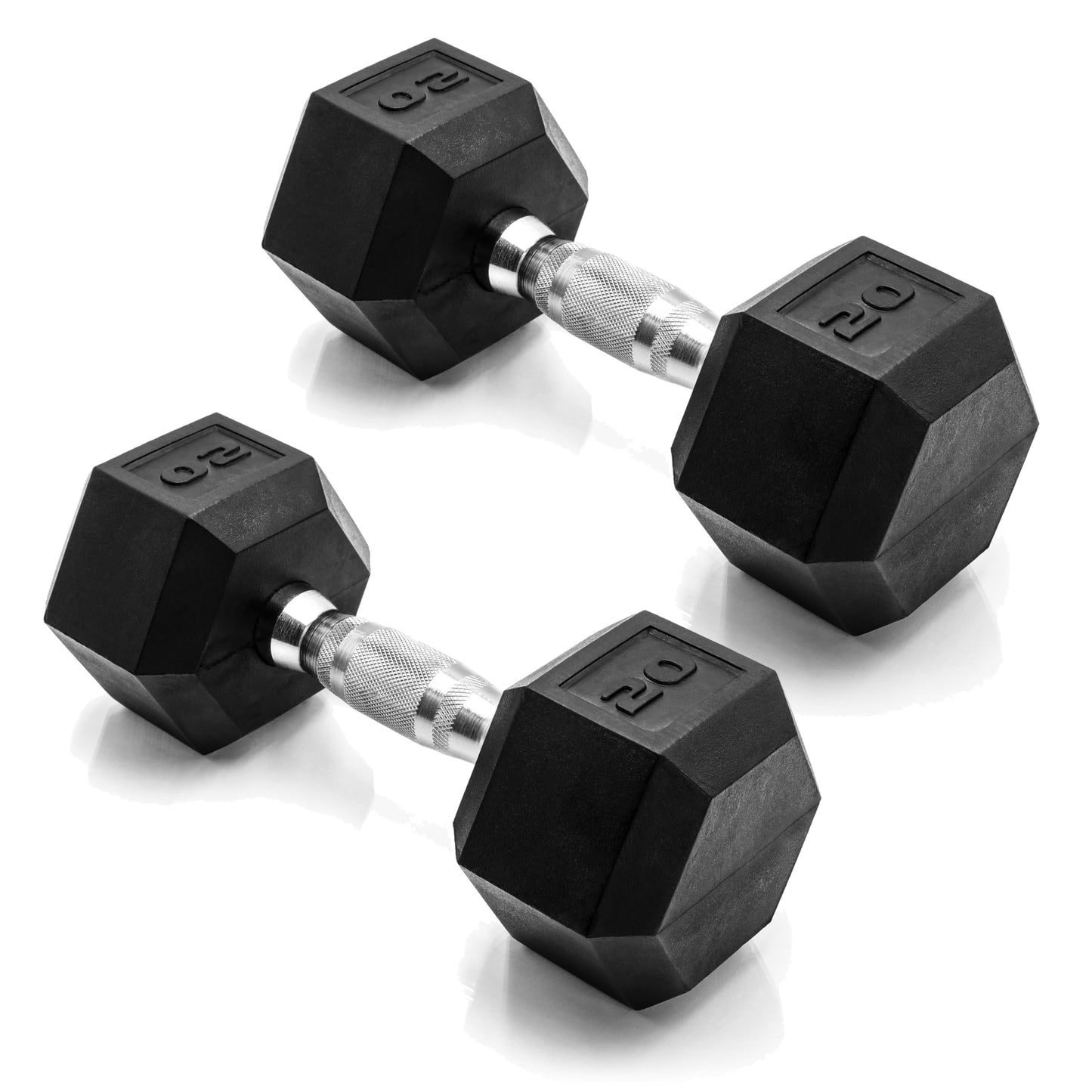 CAP Barbell 10 LB Coated Hex Dumbbell Weight Pair with Black Handle