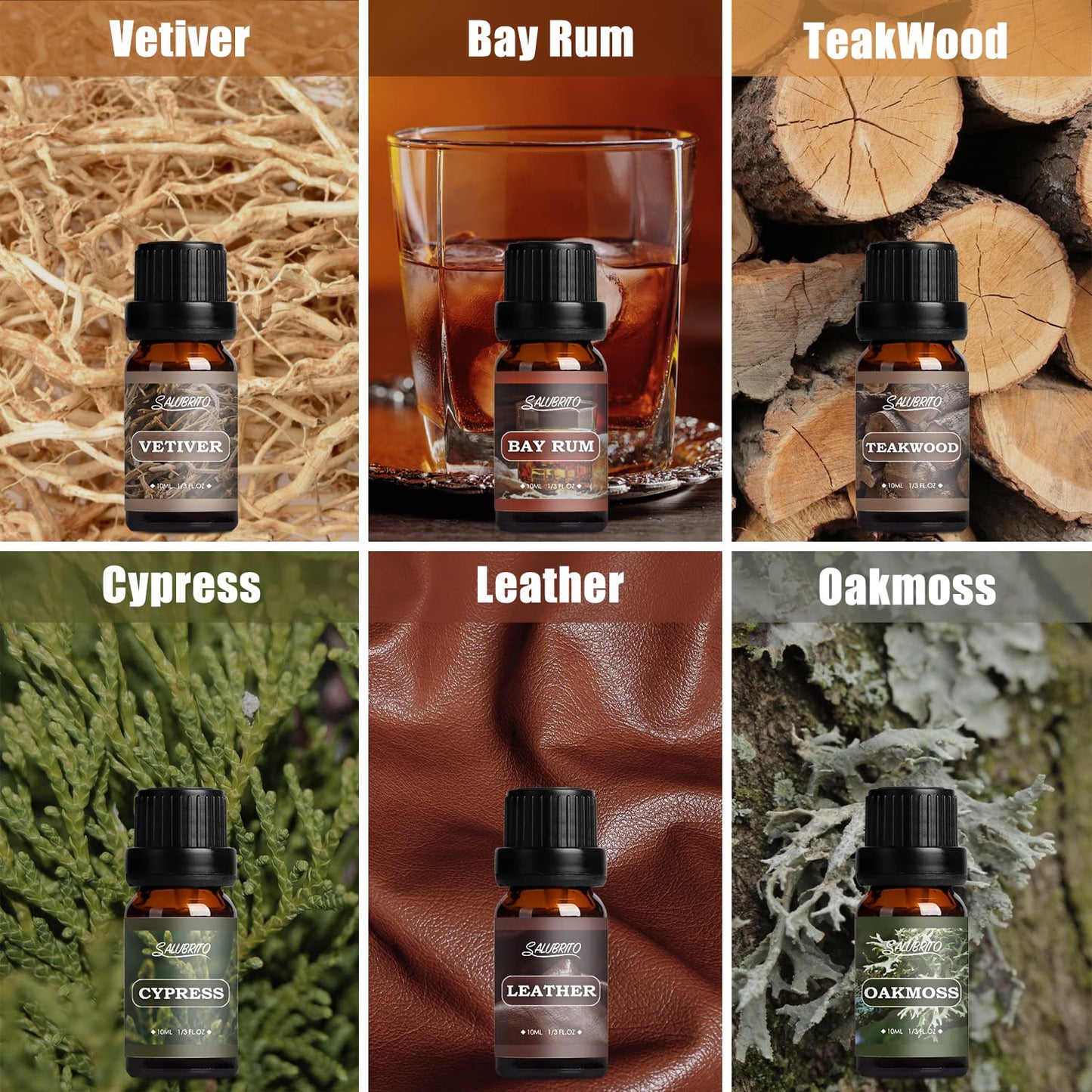 SALUBRITO Clean Fragrance Oils Set