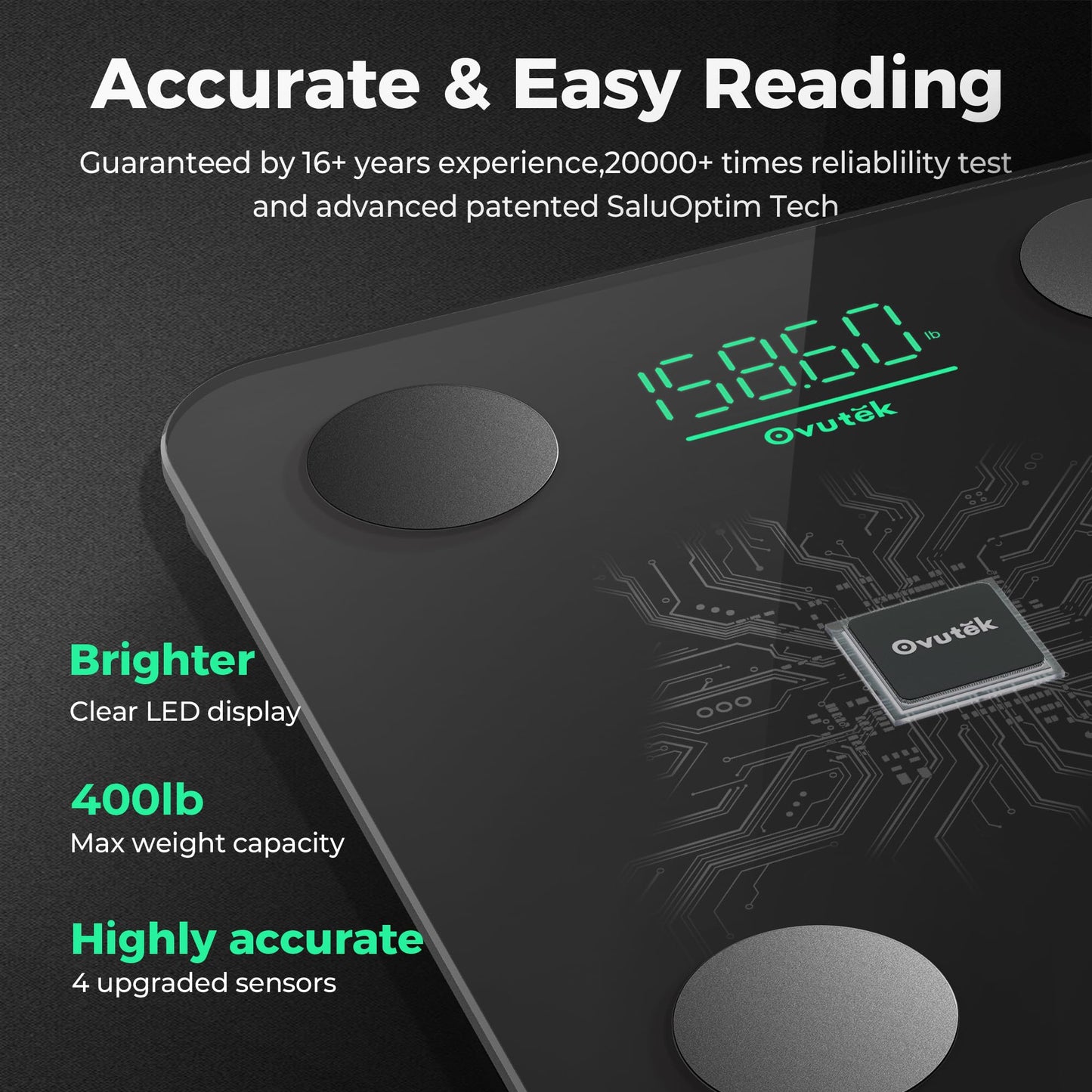 Ovutek Smart Scale for Body Weigh