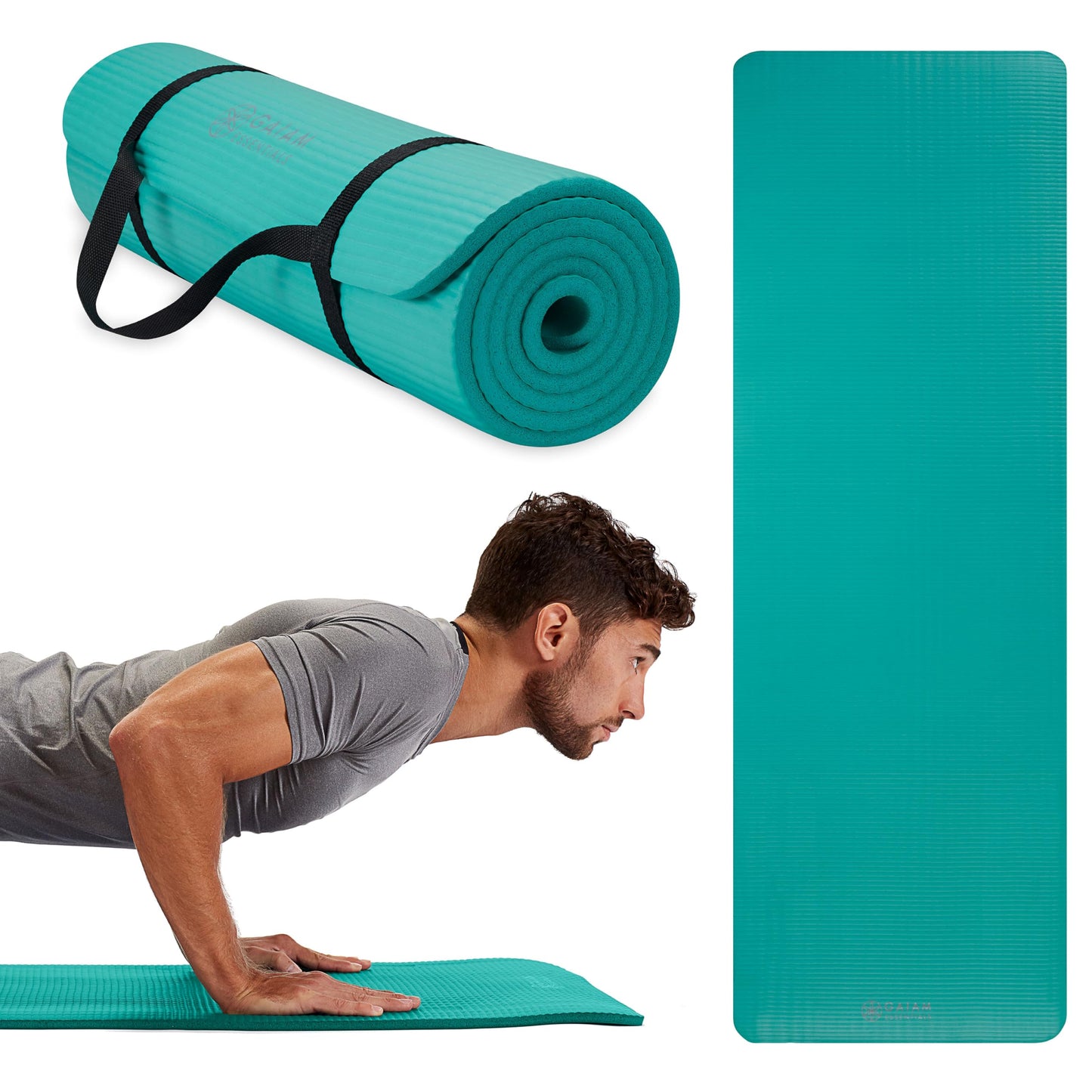 Gaiam Essentials Thick Yoga Mat Fitness