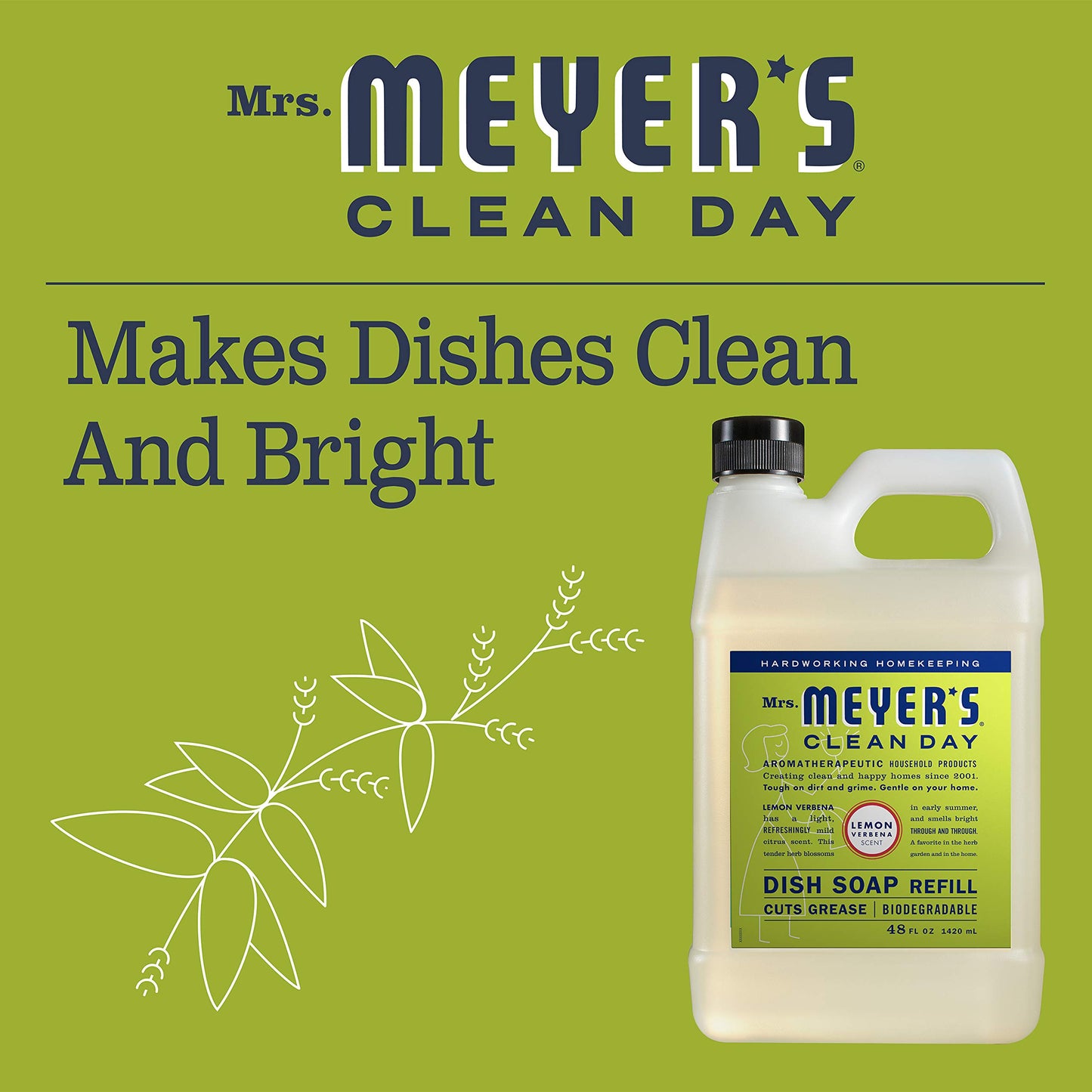 MRS. MEYER'S CLEAN DAY Liquid Dish Soap Refill