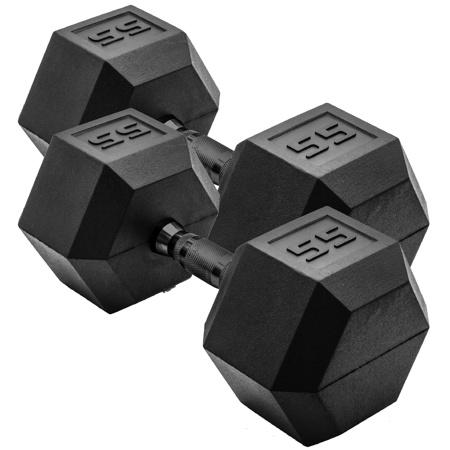 CAP Barbell 10 LB Coated Hex Dumbbell Weight Pair with Black Handle