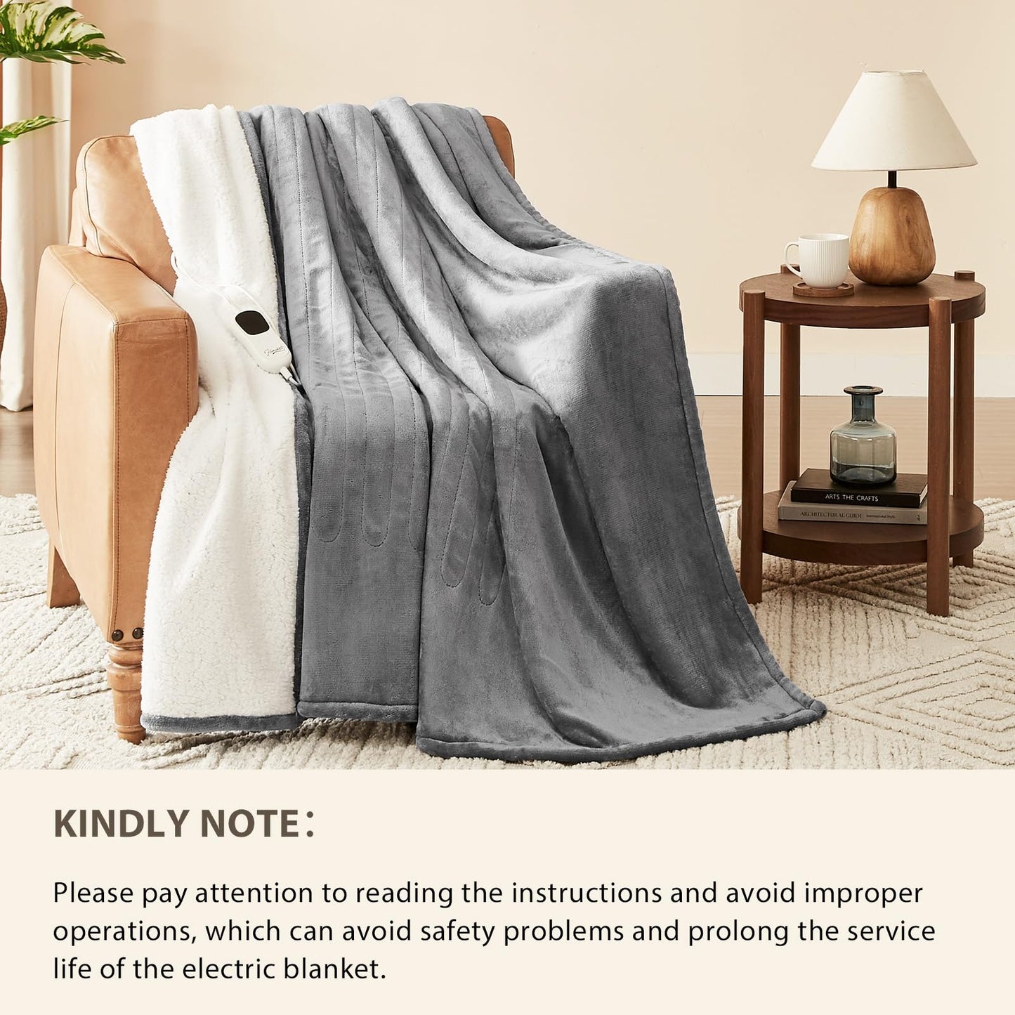 Homemate Heated Blanket Electric Throw