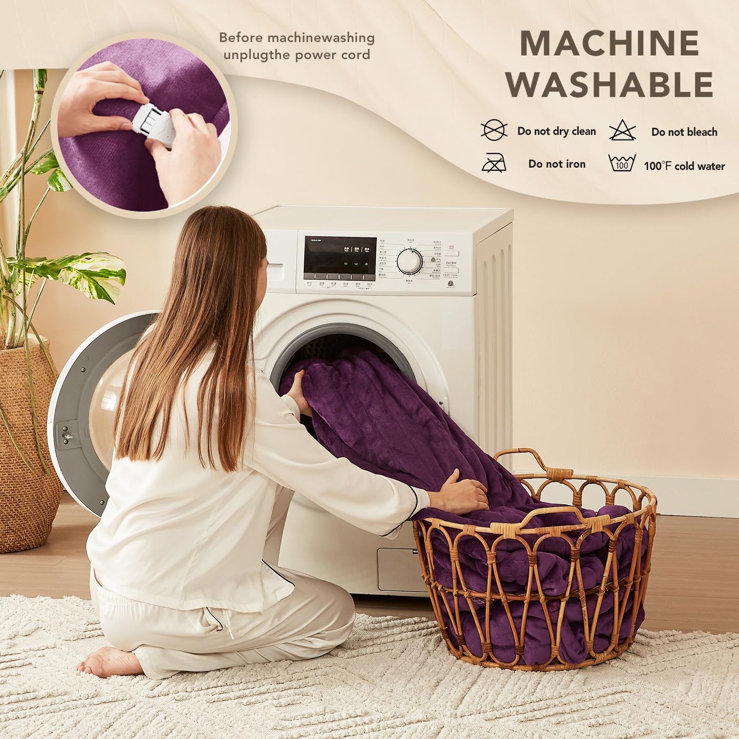 Homemate Heated Blanket Electric Throw