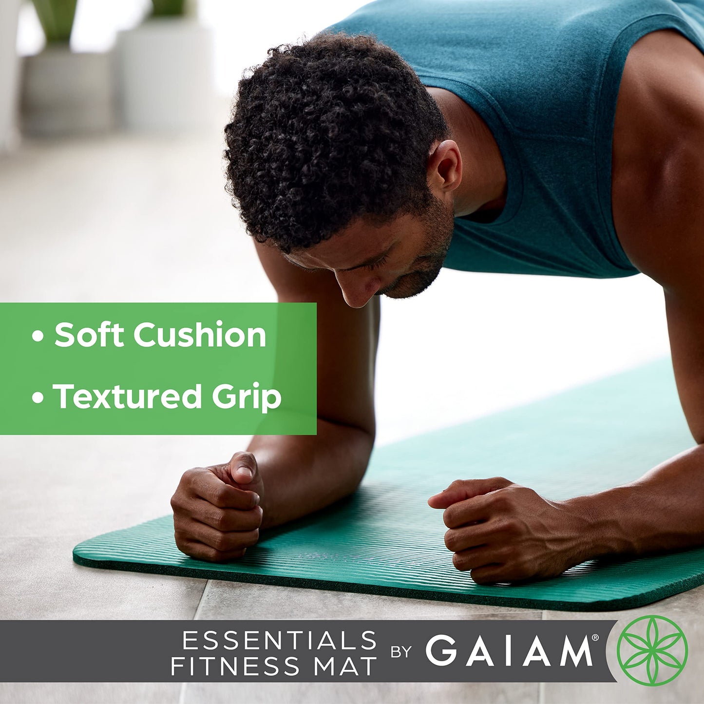 Gaiam Essentials Thick Yoga Mat Fitness
