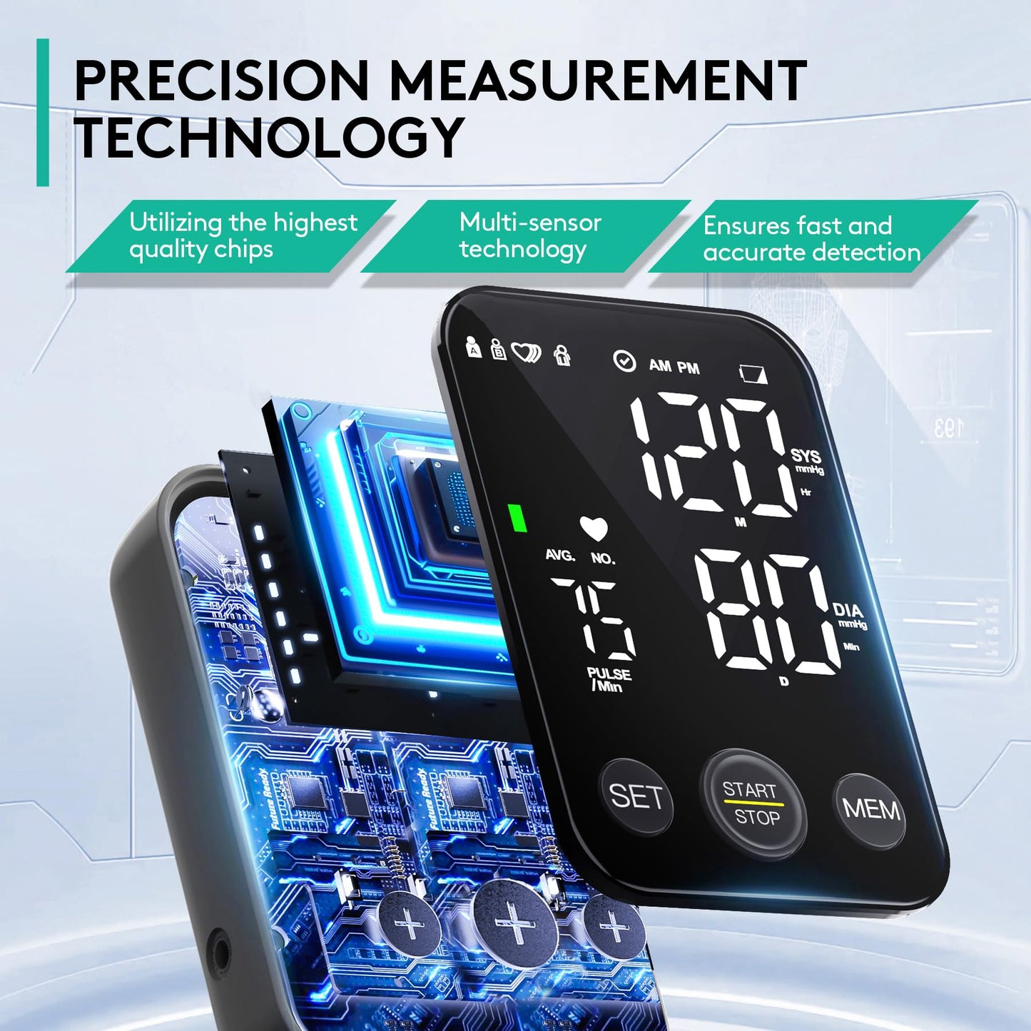Oklar Blood Pressure Monitor Upper Arm Monitors for Home