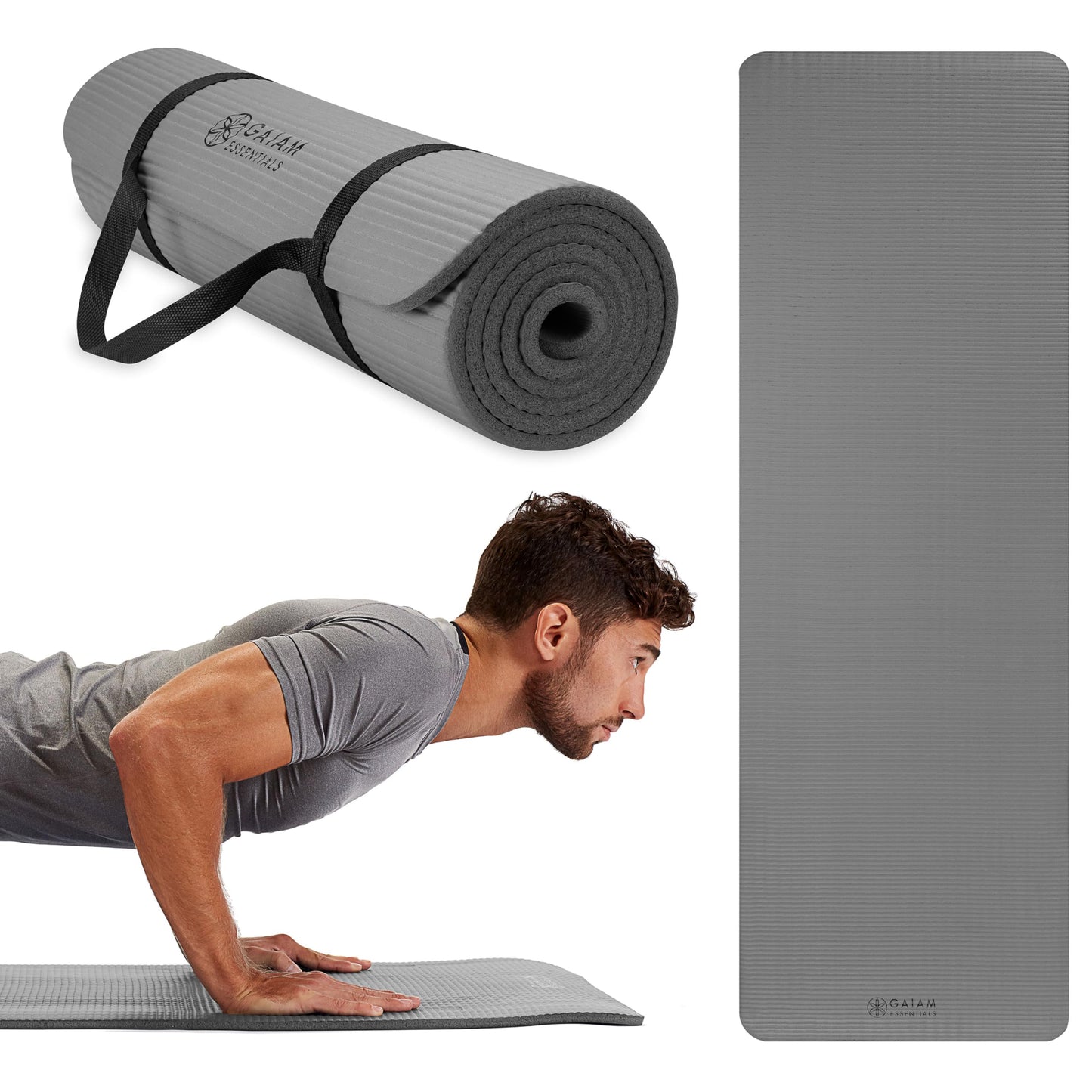 Gaiam Essentials Thick Yoga Mat Fitness