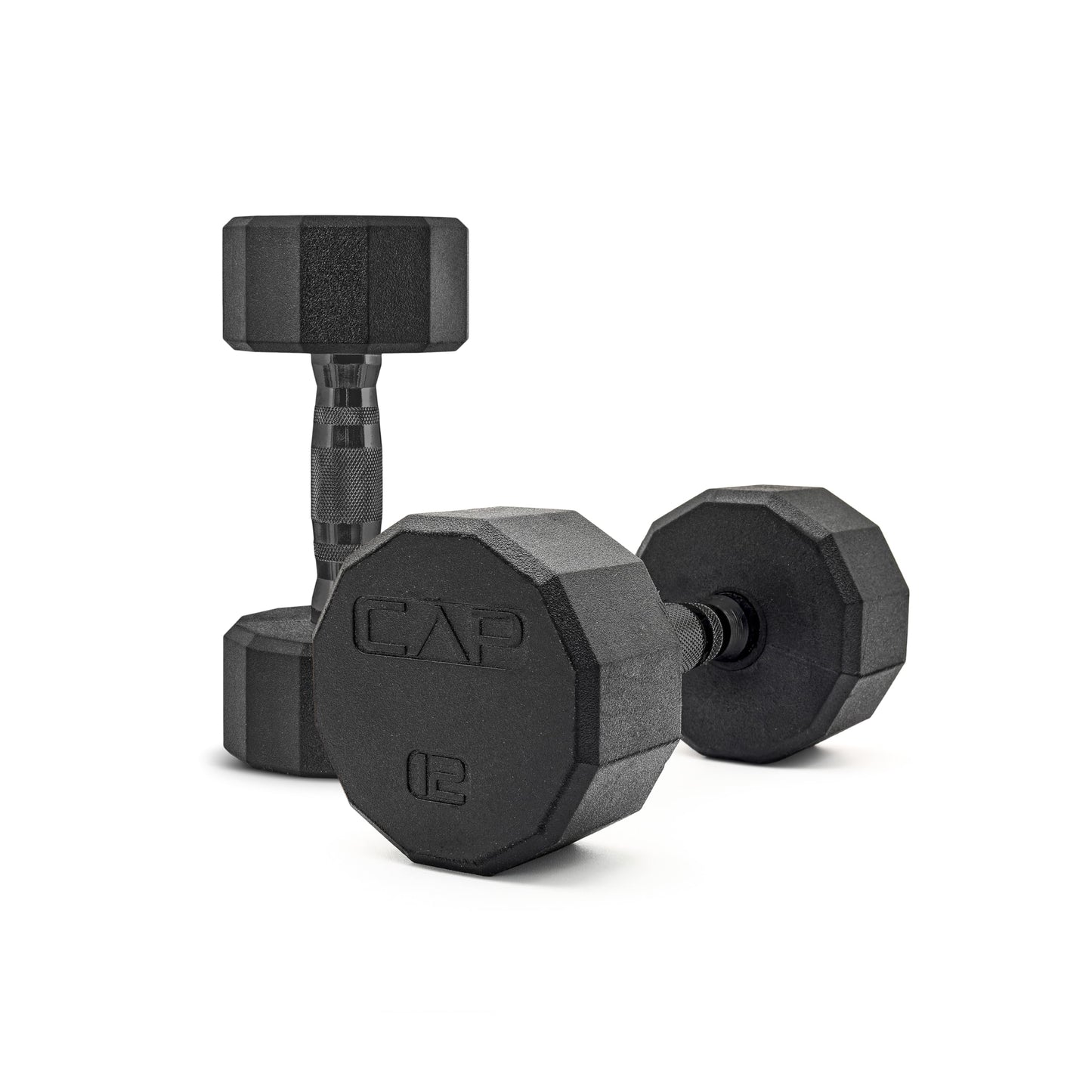 CAP Barbell 10 LB Coated Hex Dumbbell Weight Pair with Black Handle