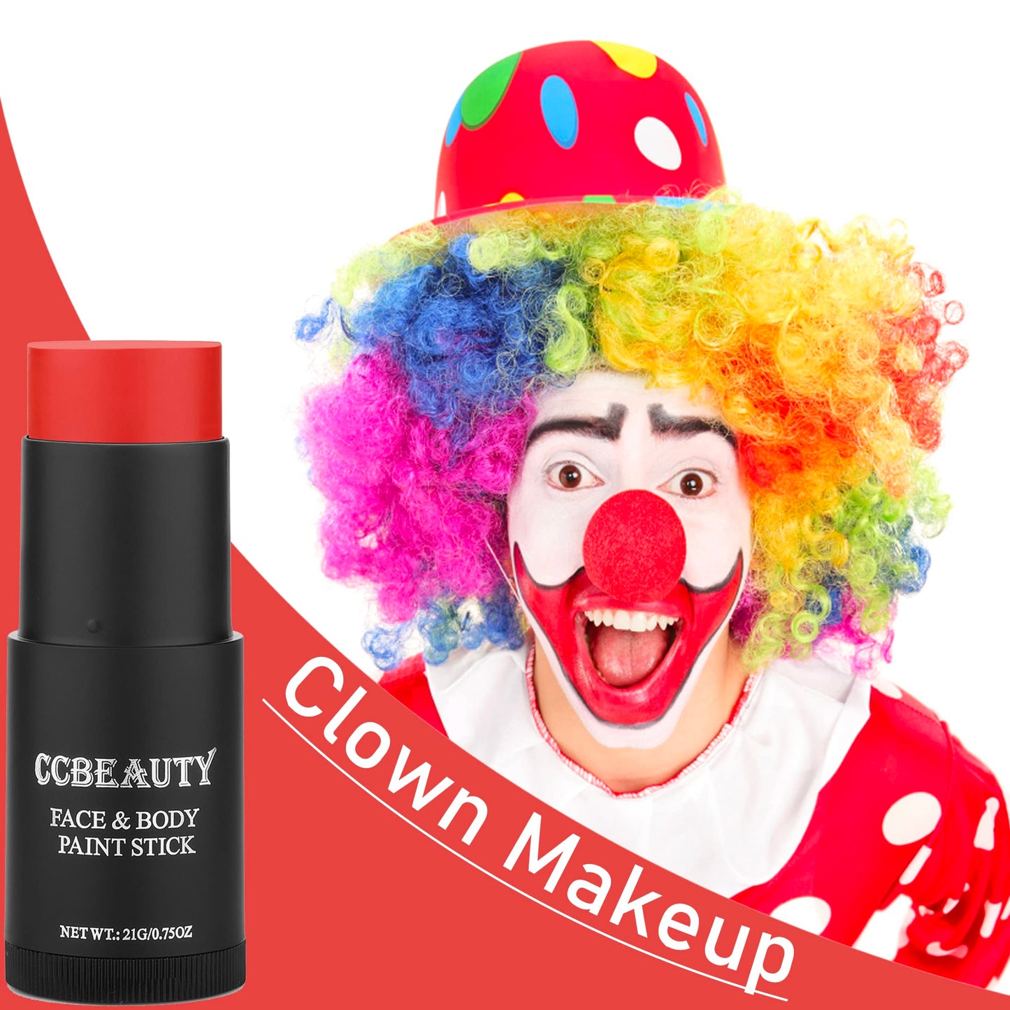 CCbeauty Witch Green Face Paint Stick, Face Painting Kit