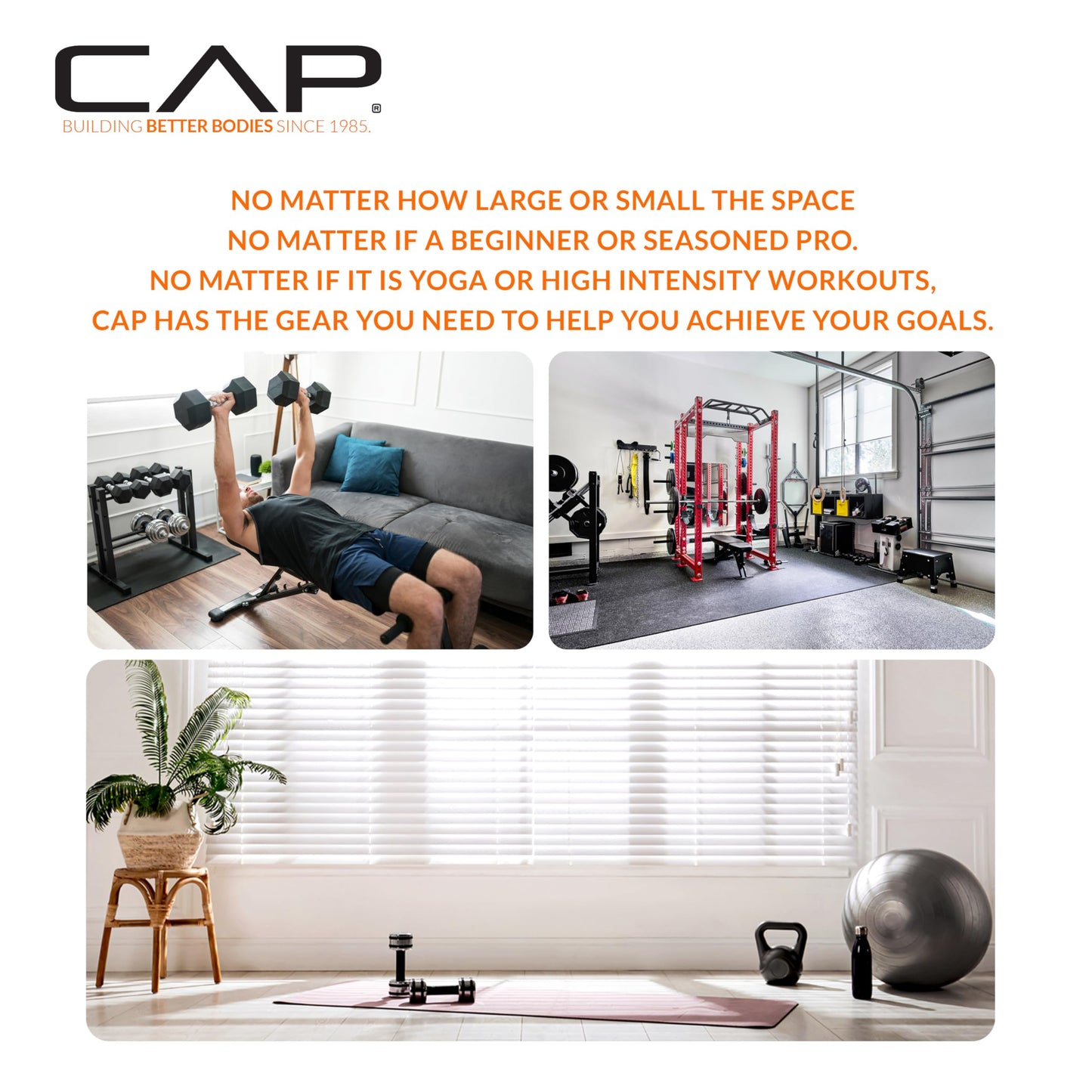 CAP Barbell 10 LB Coated Hex Dumbbell Weight Pair with Black Handle