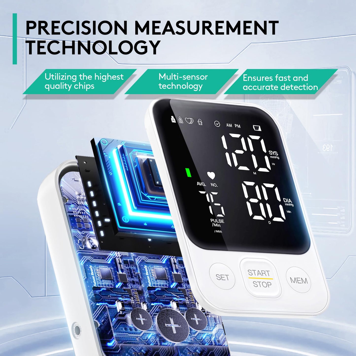 Oklar Blood Pressure Monitor Upper Arm Monitors for Home