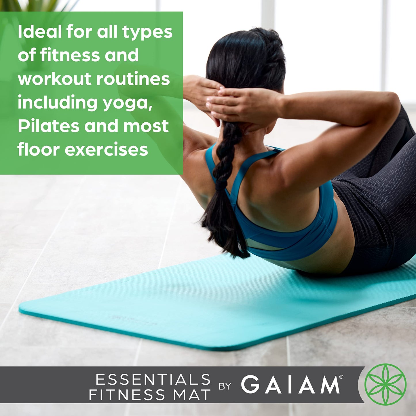 Gaiam Essentials Thick Yoga Mat Fitness