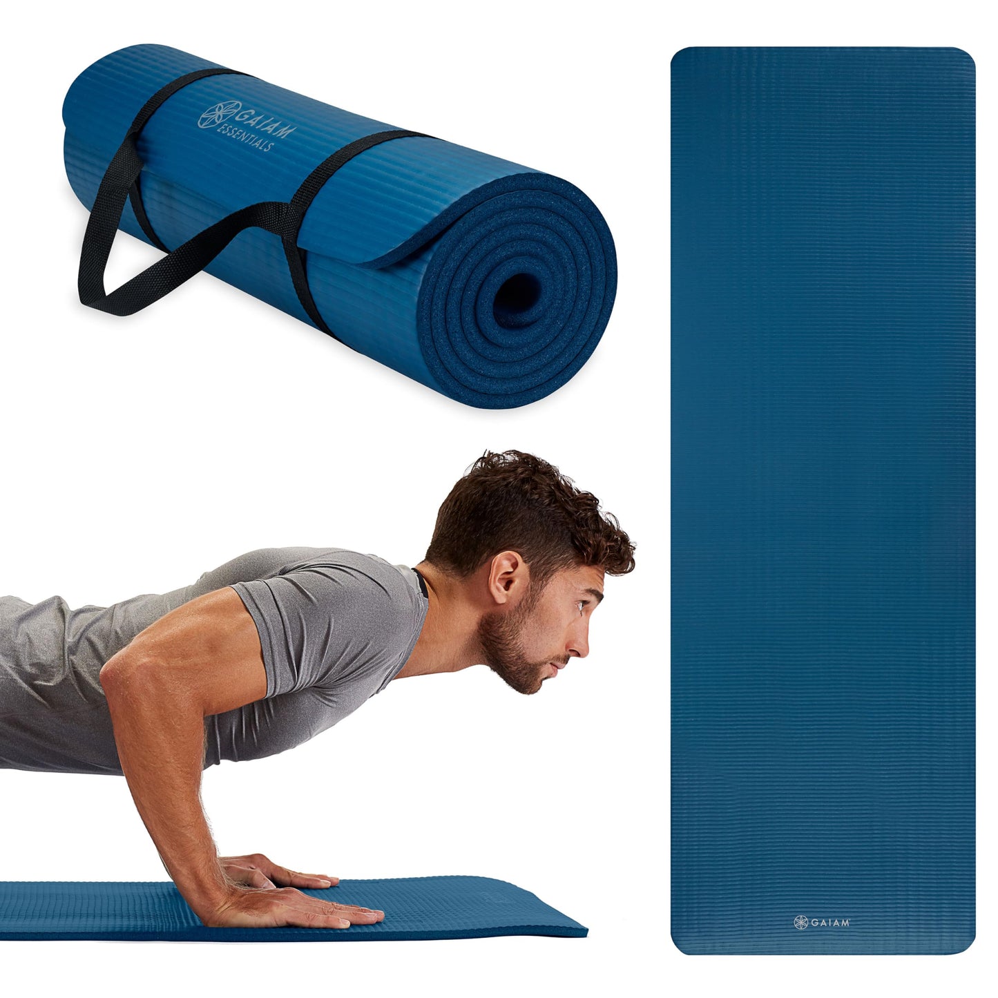 Gaiam Essentials Thick Yoga Mat Fitness