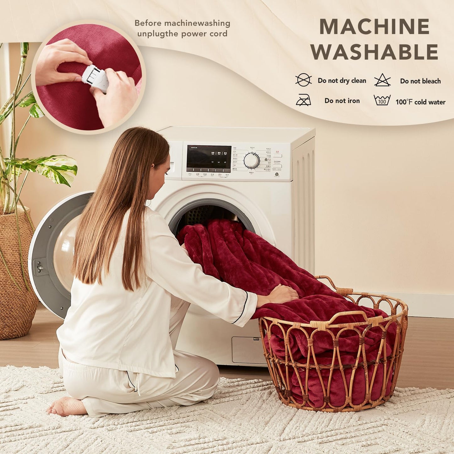 Homemate Heated Blanket Electric Throw