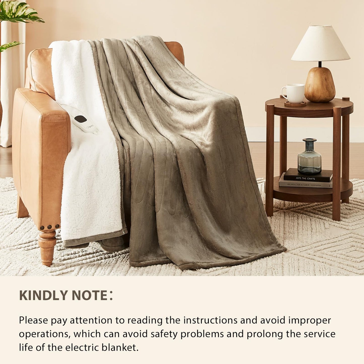 Homemate Heated Blanket Electric Throw