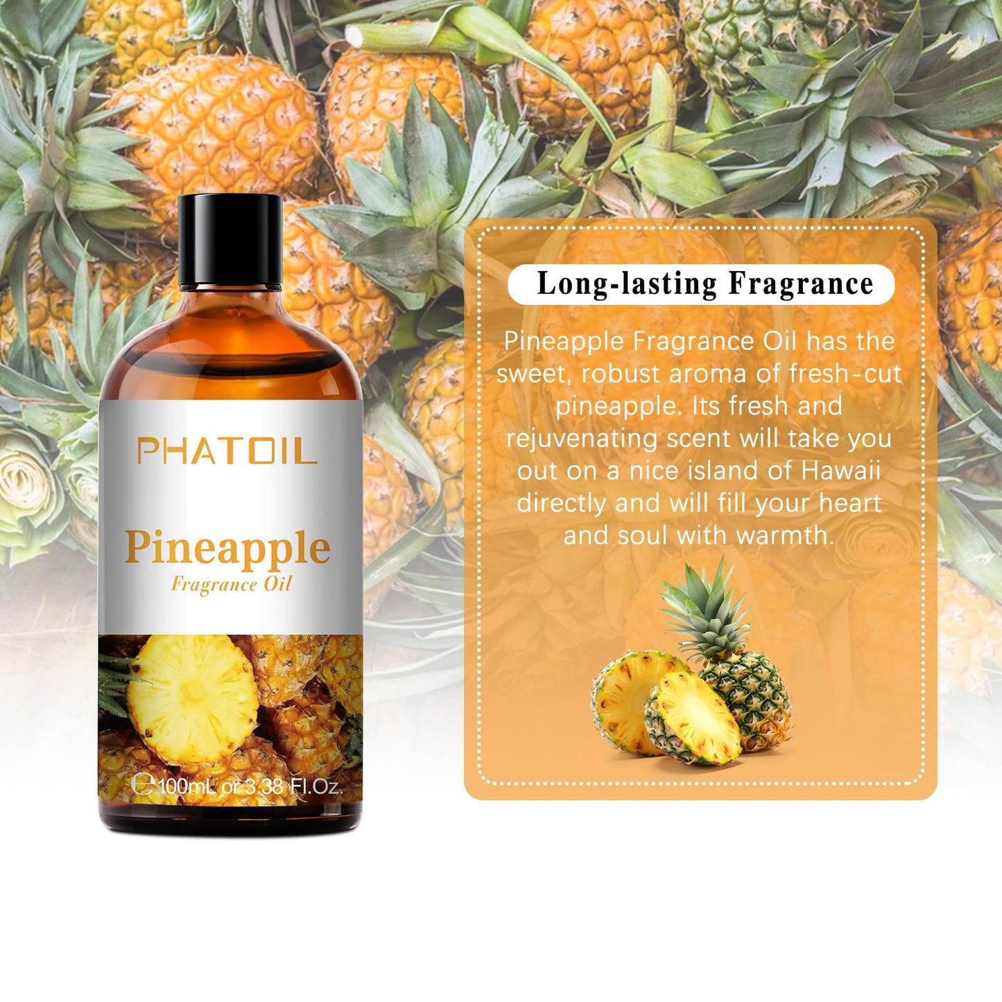 PHATOIL 3.38FL.OZ Coconut & Vanilla Fragrance Oils for Aromatherapy