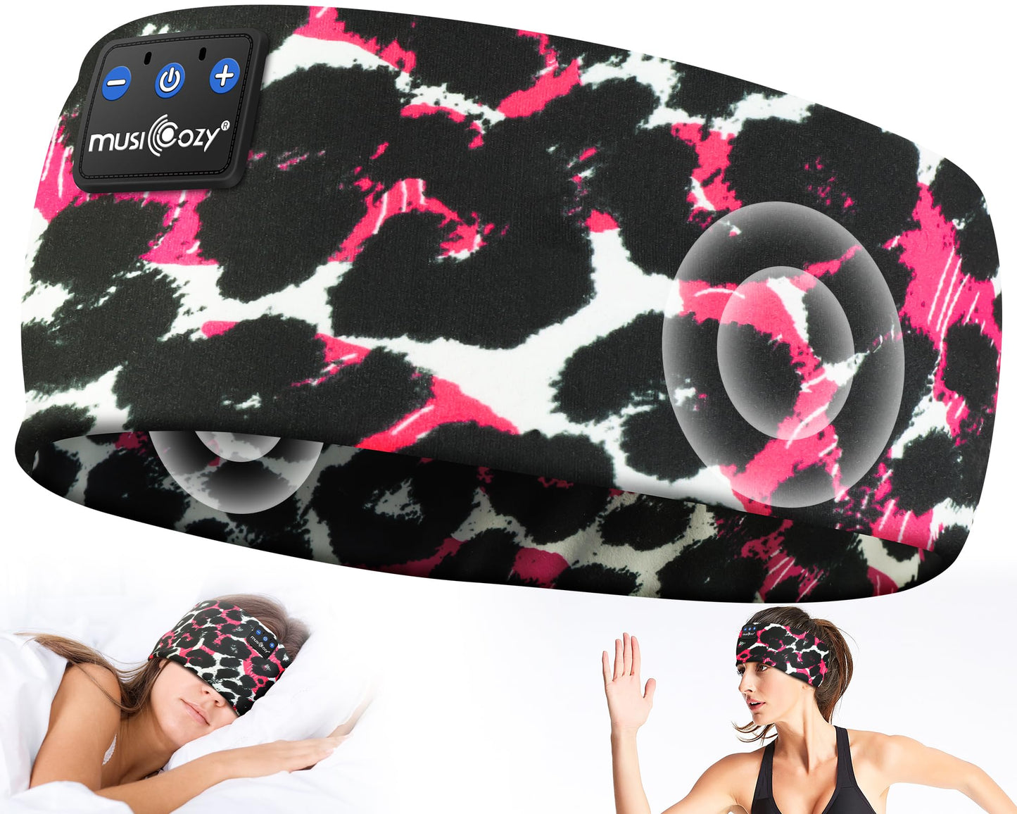 MUSICOZY Sleep Headphones Bluetooth 5.4 Headband, Wireless Earphones