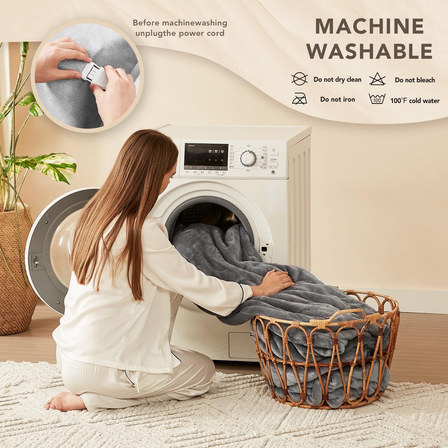 Homemate Heated Blanket Electric Throw