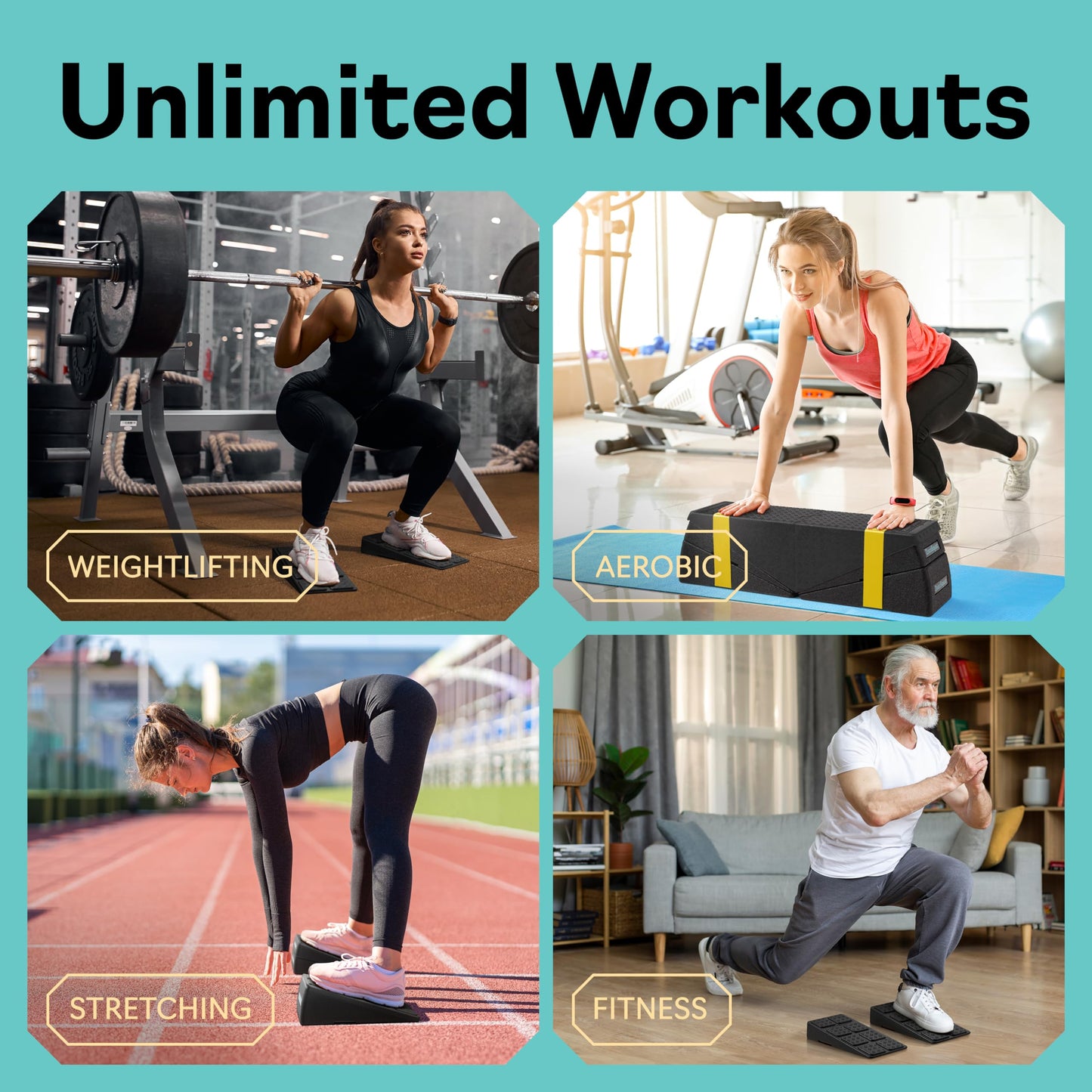 Squat Wedge - Squat Wedge Block 520 LBS Weight Capacity