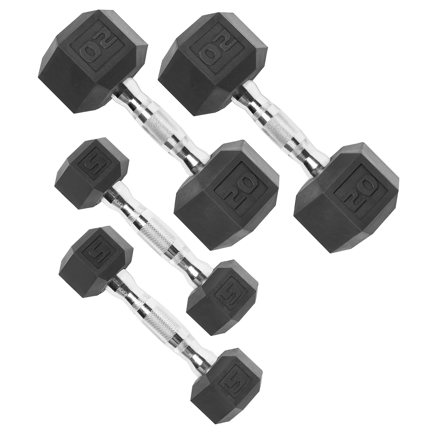 CAP Barbell 10 LB Coated Hex Dumbbell Weight Pair with Black Handle