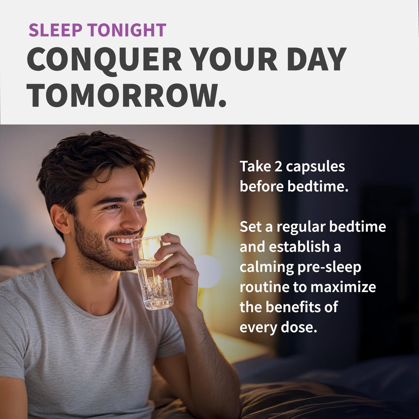 12-in-1 Melatonin Sleep Capsules - Natural Sleep Aids for Adults with Melatonin 5mg