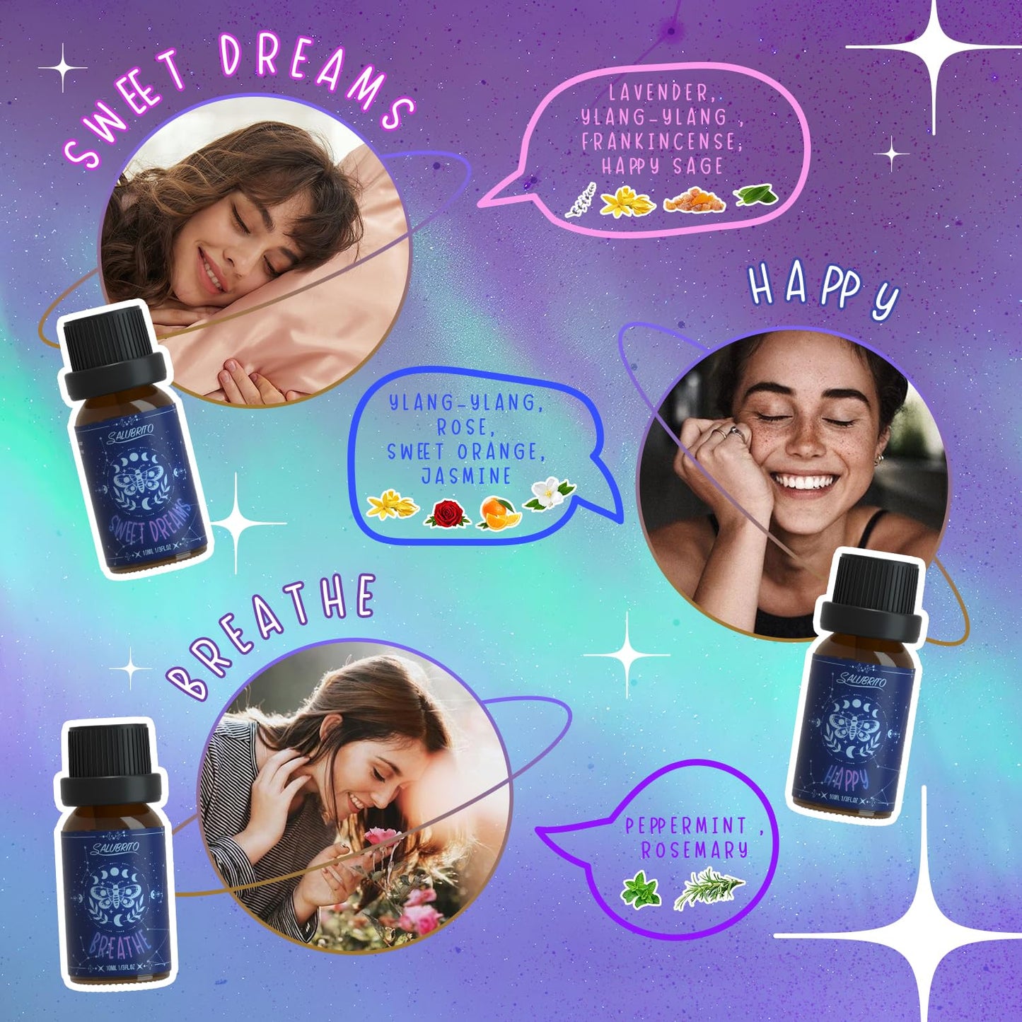 SALUBRITO Clean Fragrance Oils Set