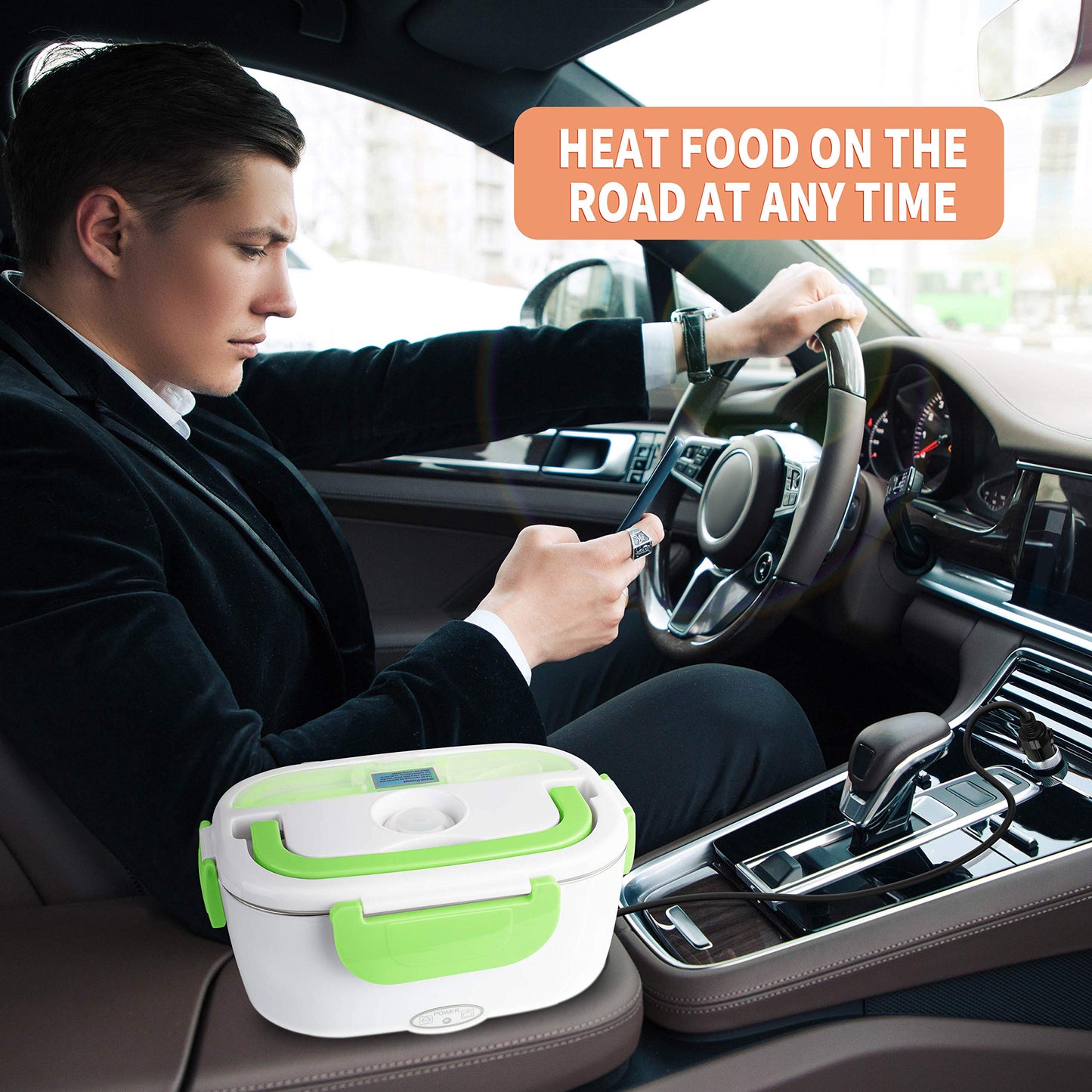 Electric Lunch Box Food Heater 80W Fast Heated Lunch Box for Adults
