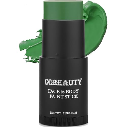 CCbeauty Witch Green Face Paint Stick, Face Painting Kit