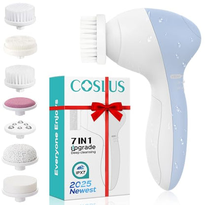 COSLUS Facial Cleansing Brush Silicone Face Scrubber