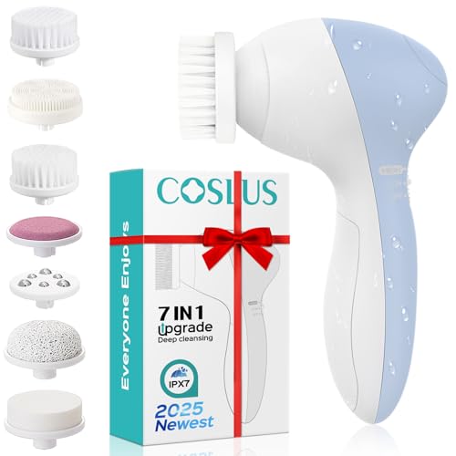 COSLUS Facial Cleansing Brush Silicone Face Scrubber