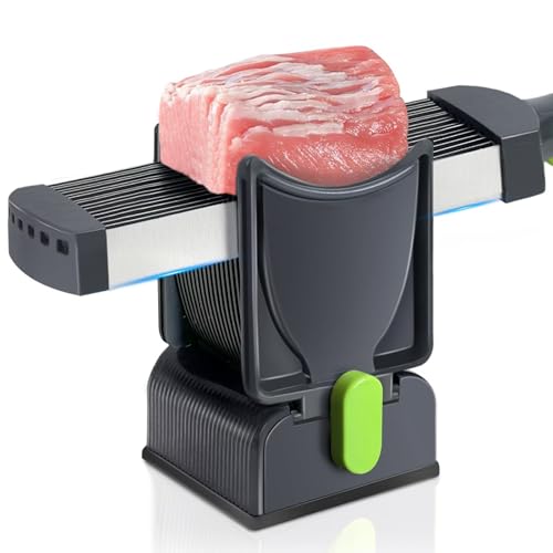 JUANWAN Fresh Meat Slicer - Thickness Adjustable 2 or 4 mm 17 IN 1