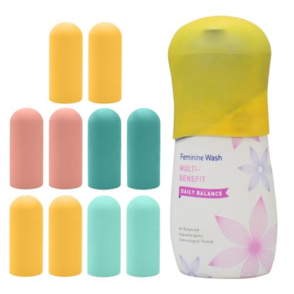 TRANOMOS 10 Pack Silicone Bottle Covers Travel