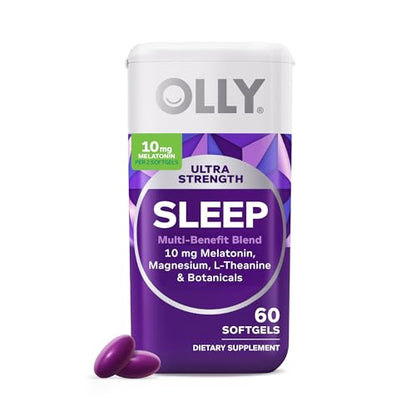 OLLY Ultra Strength Sleep Softgels, 10mg Melatonin