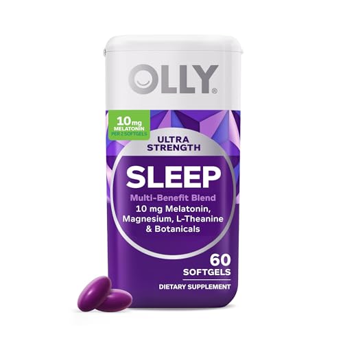 OLLY Ultra Strength Sleep Softgels, 10mg Melatonin