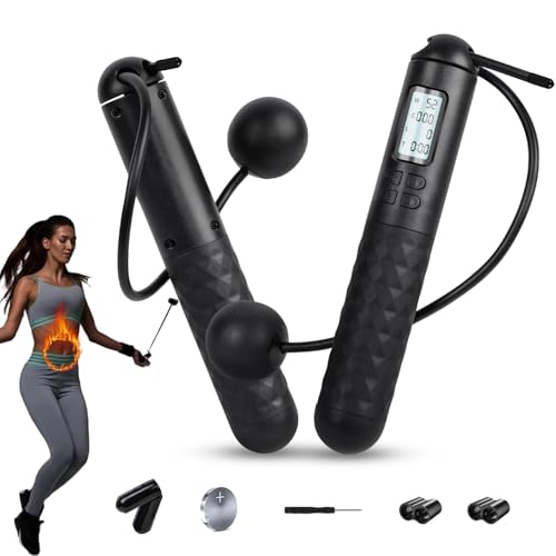 Skipping Rope with Counter, Cordless Jump Rope.