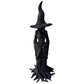 EAZZ Halloween Witch Statue – 20” Tall Resin Figurine with Gothic Details