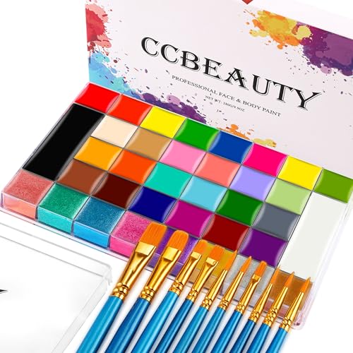 CCbeauty Professional 36 Colors Face Body Paint Kit