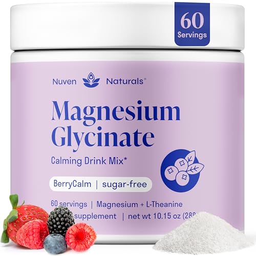 Magnesium Glycinate Powder + L-Theanine | 60 Servings
