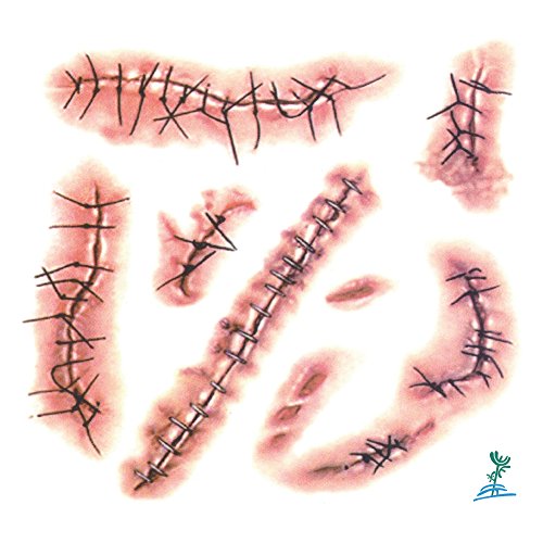 YEEECH Halloween Body Face Scar Realistic Temporary Tattoos