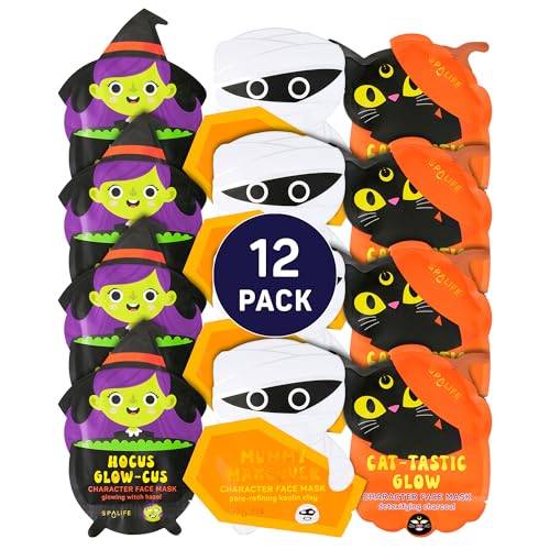 SpaLife Beauty Halloween Face Mask Spooky Glow Bundle | Korean Facial Masks