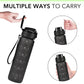 Alwager 32oz Motivational Water Bottles with Time Marker & Fruit Strainer