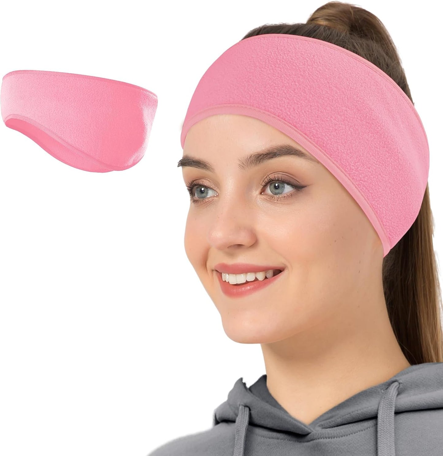 Winter Fleece Ear Warmer Headband for Men Women Kids