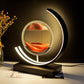 Heuanpte 3D Sand Art Light, Round Sand Picture Lamp with Stand