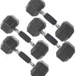 CAP Barbell 10 LB Coated Hex Dumbbell Weight Pair with Black Handle