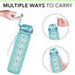 Alwager 32oz Motivational Water Bottles with Time Marker & Fruit Strainer