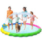 VISTOP Non-Slip Splash Pad for Kids and Dog, Thicken Sprinkler Pool Summer Outdoor Water Toys - Fun Backyard Fountain Play Mat for Baby Girls Boys Children or Pet Dog (67 inch, Blue&Blue)