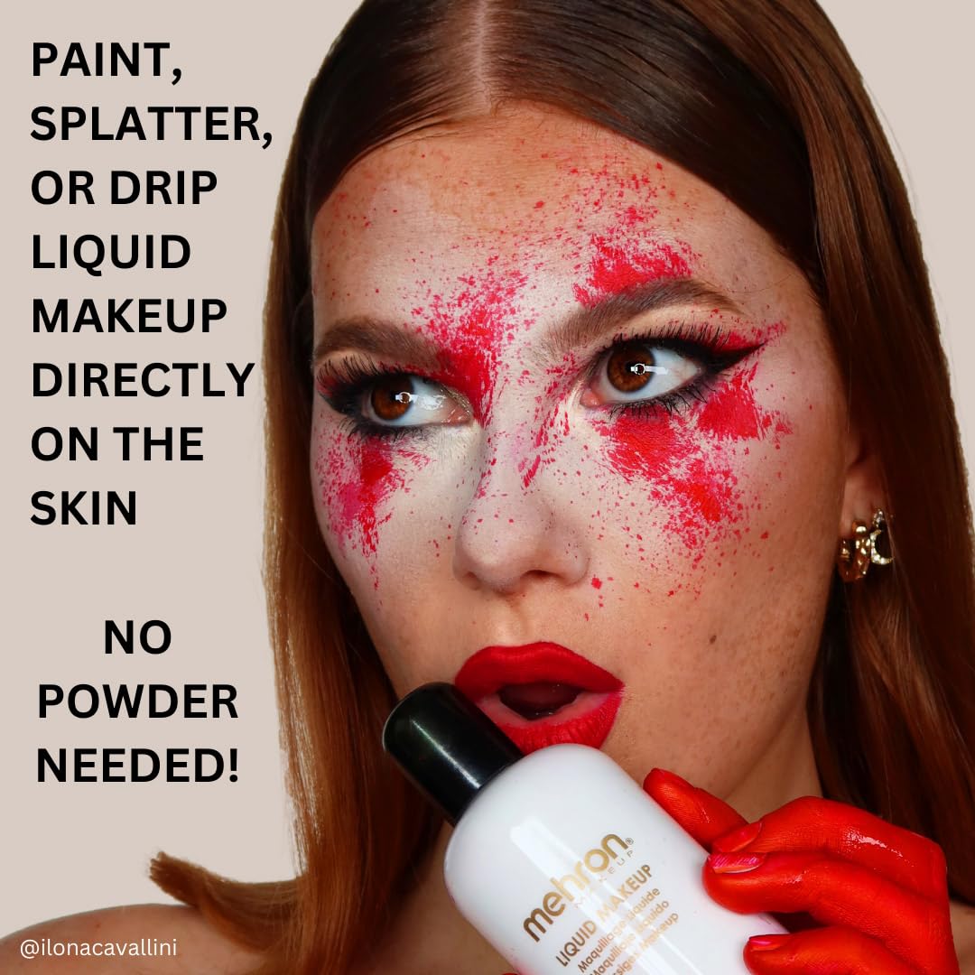 Mehron Makeup Liquid Makeup | Face Paint and Body Paint Perfect for Halloween