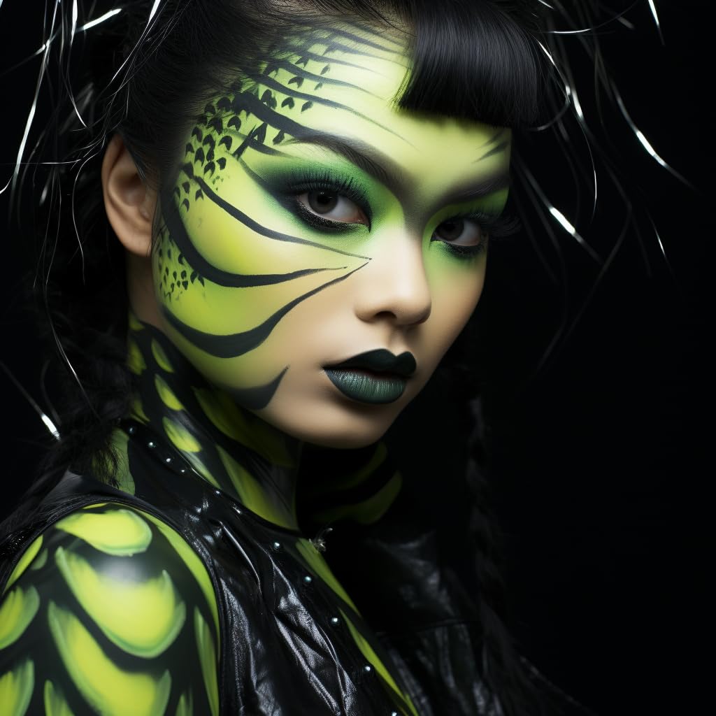 CCbeauty Witch Green Face Paint Stick, Face Painting Kit