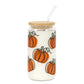 Joyseller Halloween Glass Cup, 18oz Cute Ghost Cat Iced Coffee Can Glass Tumbler